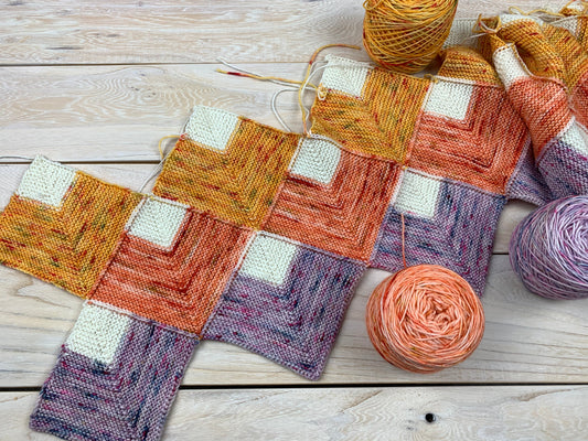 Sock Yarn Blanket with Candy Skein