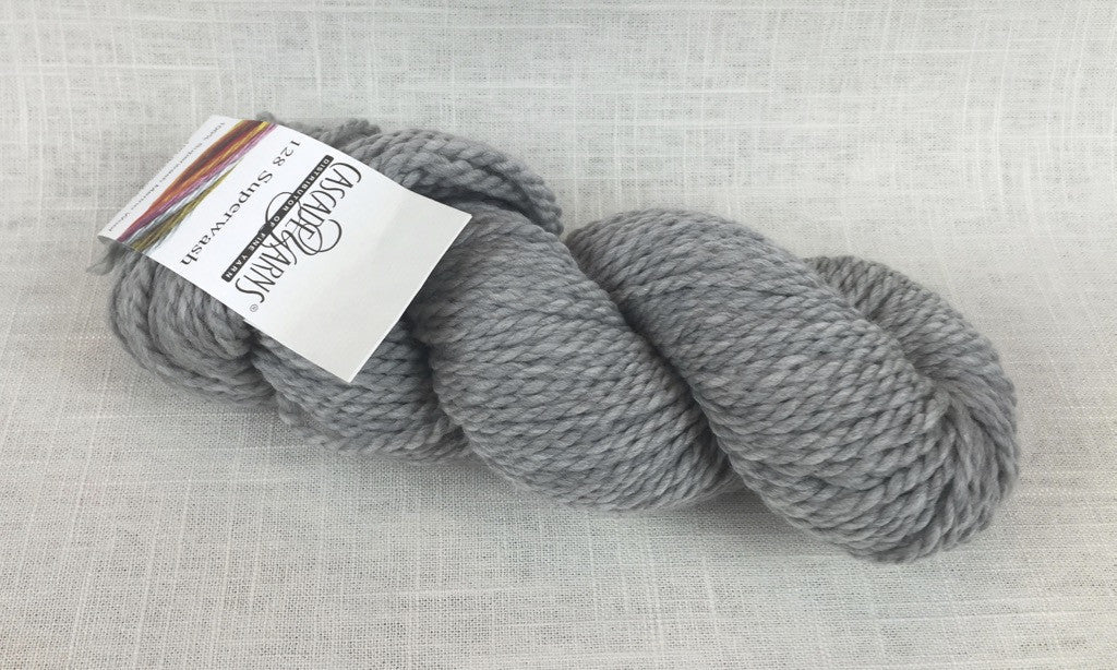cascade yarns 128 superwash bulky 100% merino 1946 silver light grey