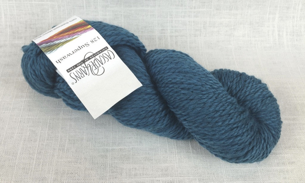 cascade yarns 128 superwash bulky 100% merino 1960 pacific blue green