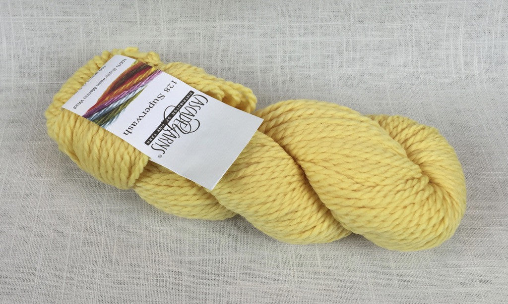 cascade yarns 128 superwash bulky 100% merino 820 lemon yellow