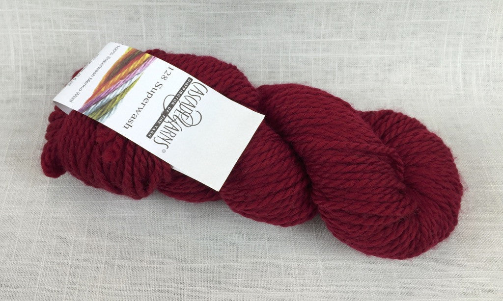 cascade yarns 128 superwash bulky 100% merino 893 ruby red