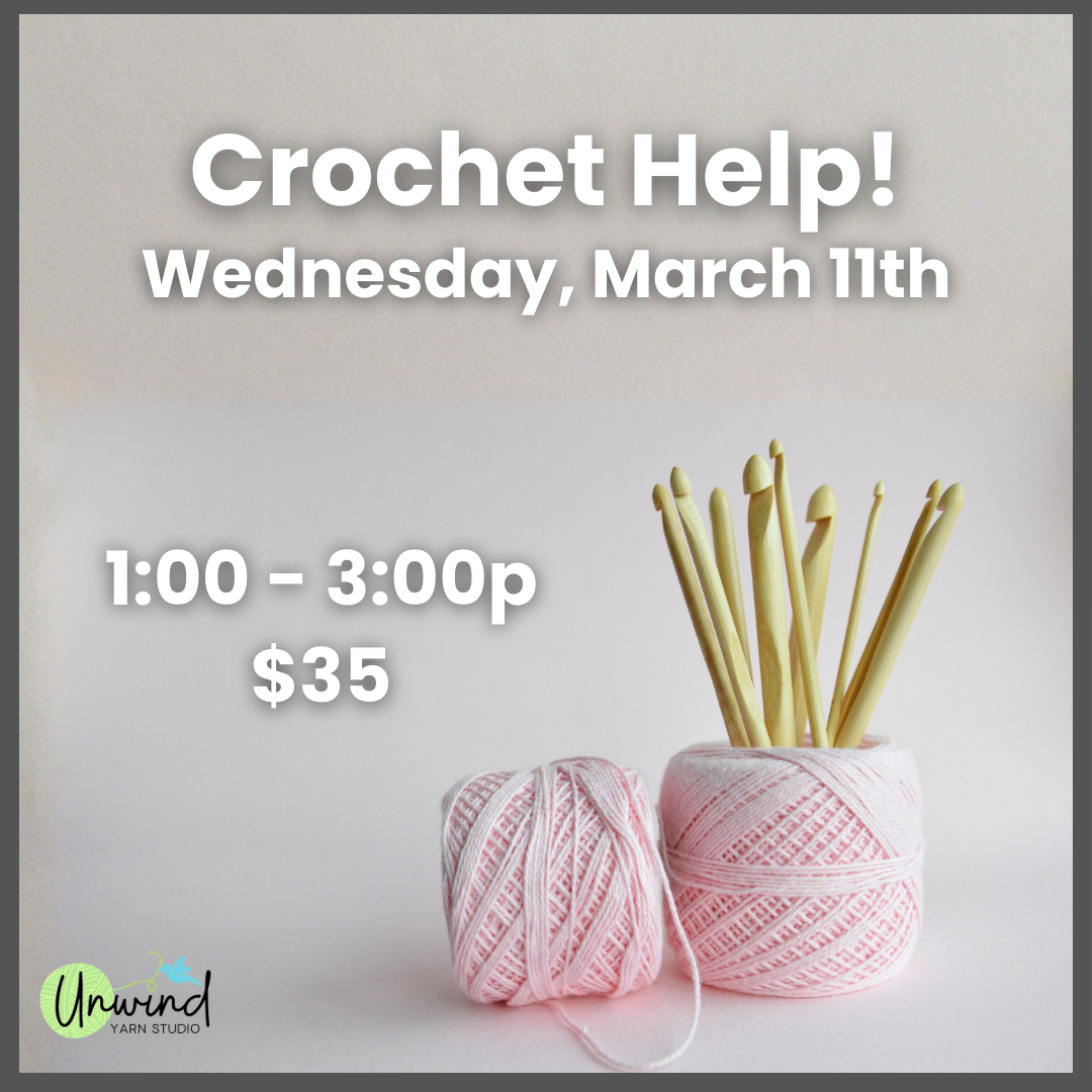 Crochet Help!: 3/11, 1-3p