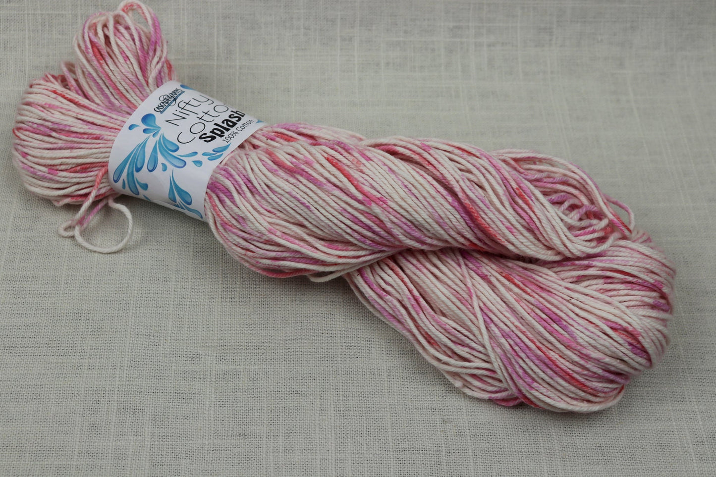 cascade yarns nifty cotton splash 205 carnation