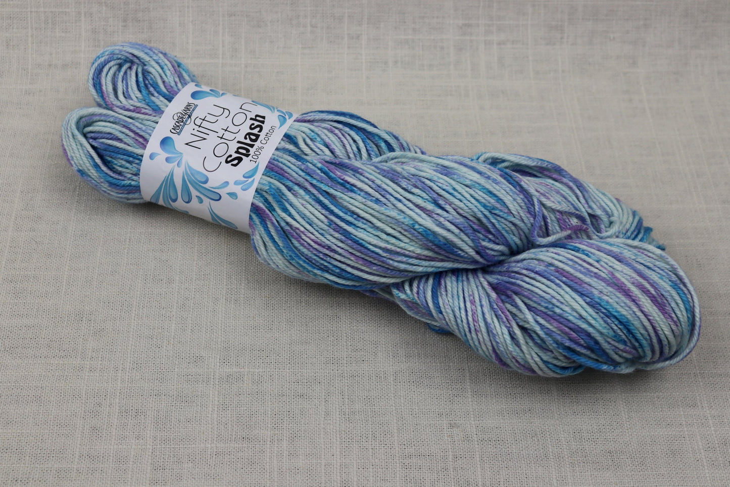 cascade yarns nifty cotton splash 206 hydrangea