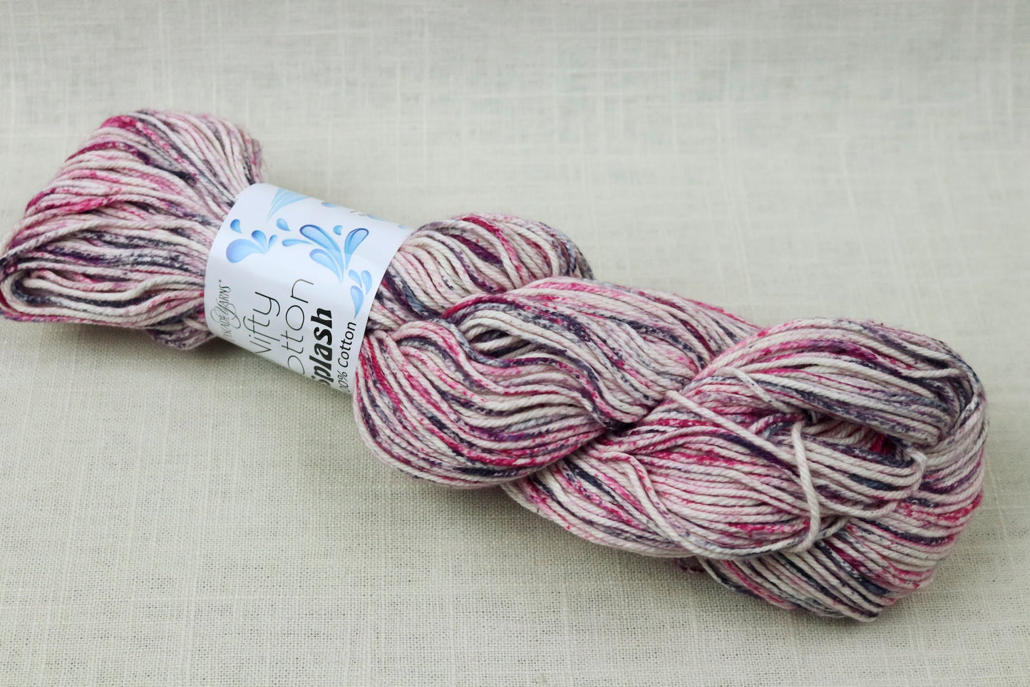 Cascade Yarns Nifty Cotton Splash 216 Smoke and Roses