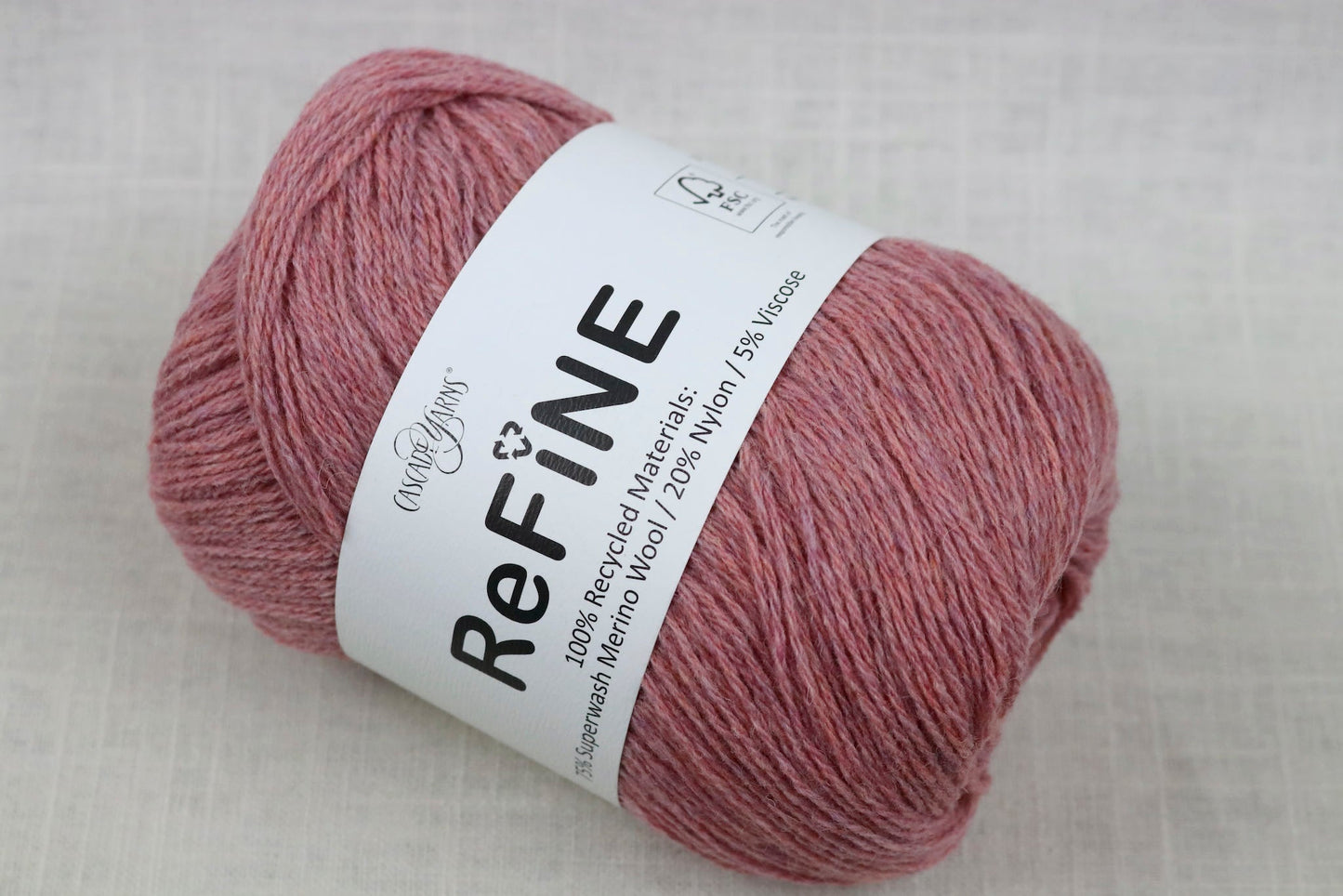 cascade yarns refine 19 heathered rose
