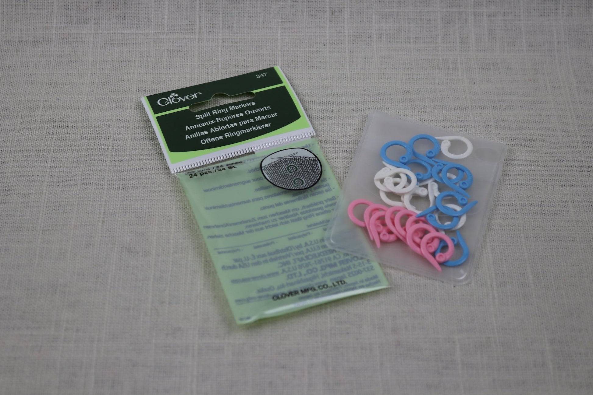 clover split ring markers 347