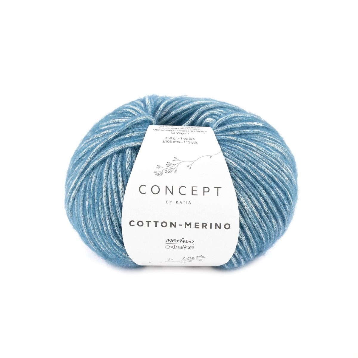 Katia Concept Cotton Merino 133 Blue