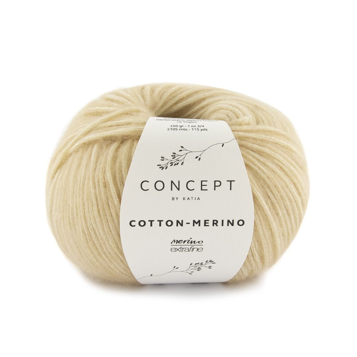 Katia Concept Cotton Merino 136 Medium Beige