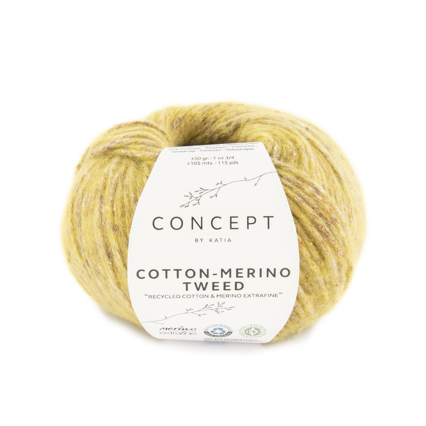 Katia Concept Cotton Merino Tweed 507 Ochre