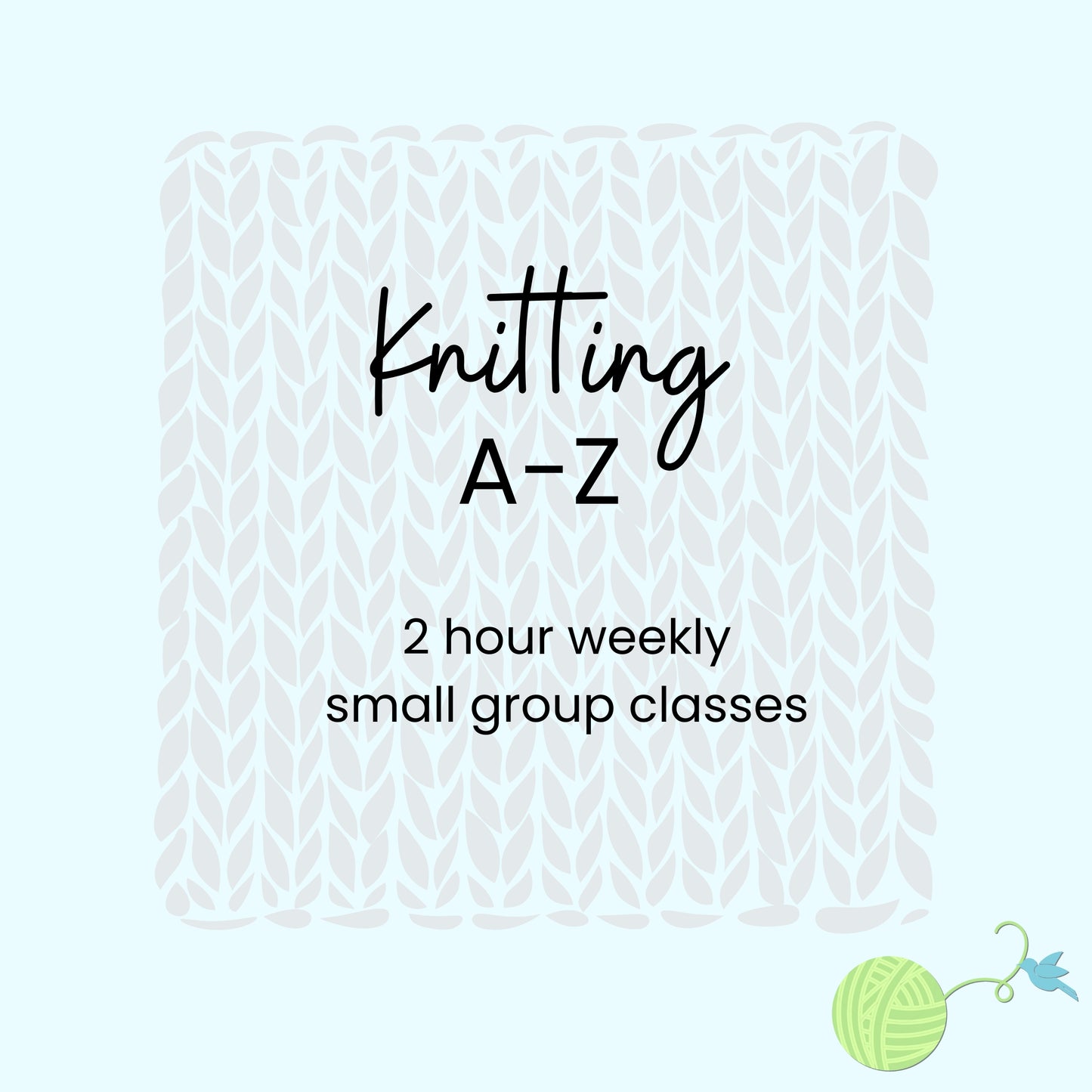 Knitting A-Z October 2025