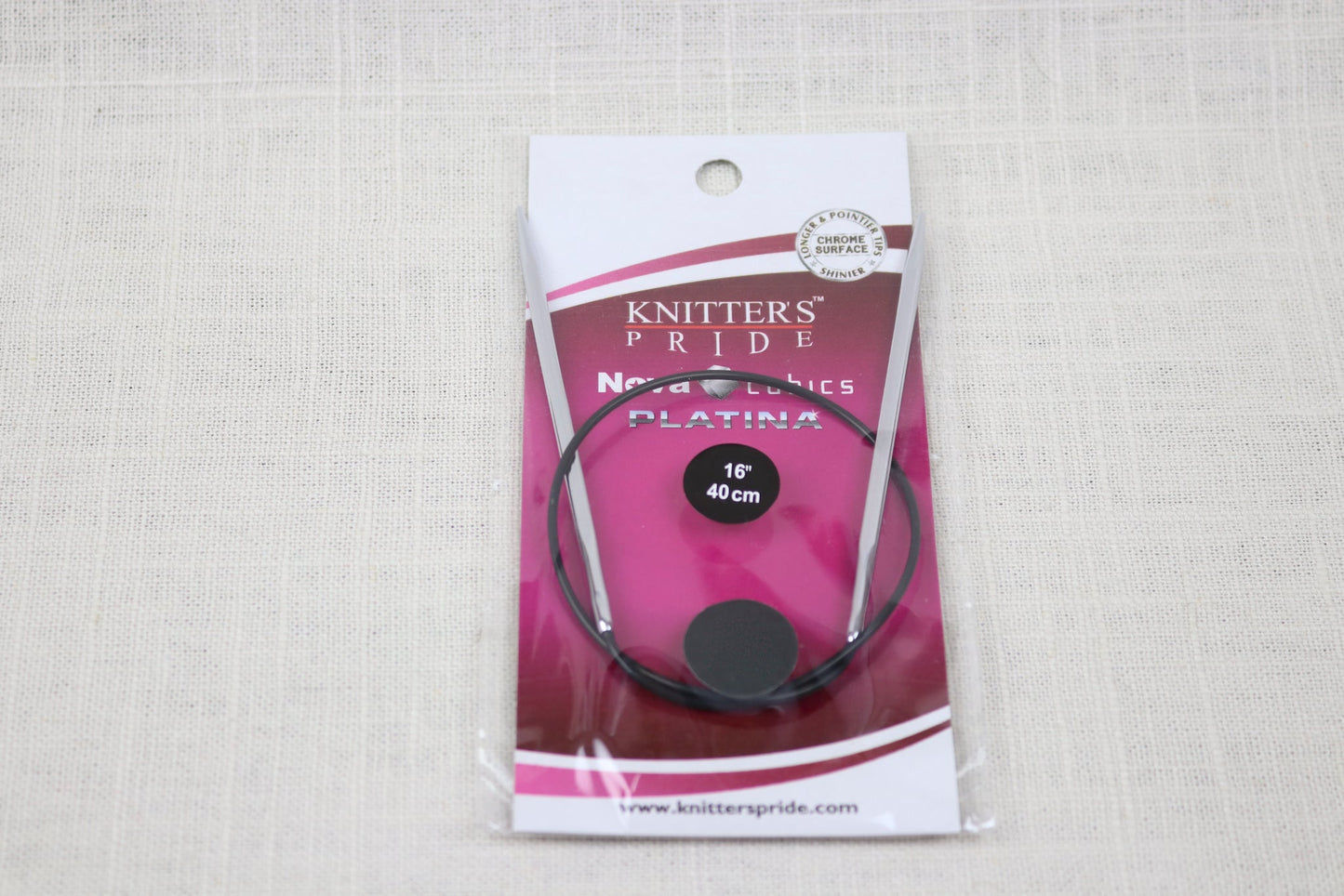 knitter's pride nova cubics platina 16"