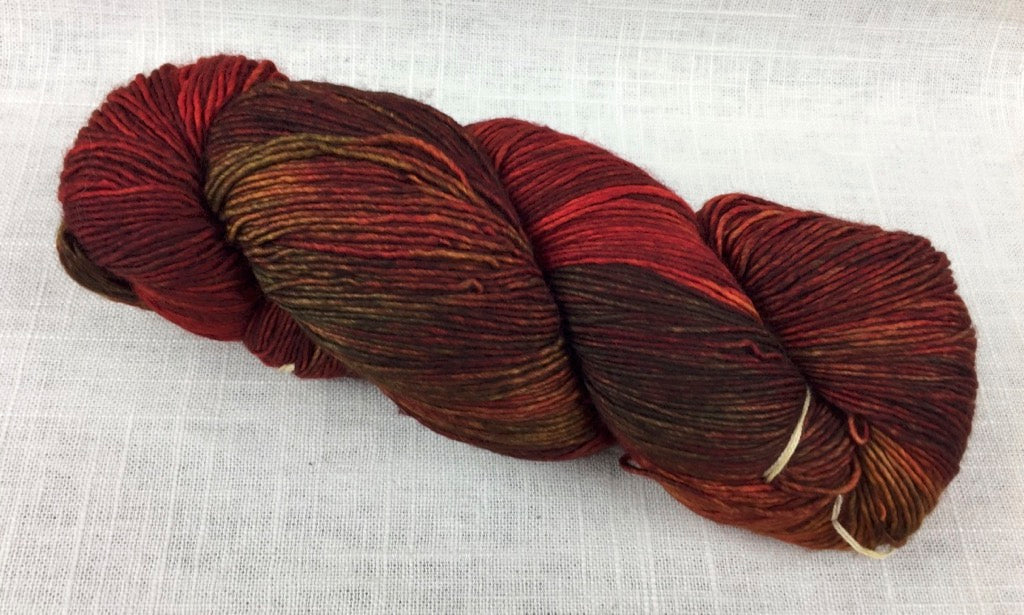 malabrigo mechita single ply fingering MTA227 volcan