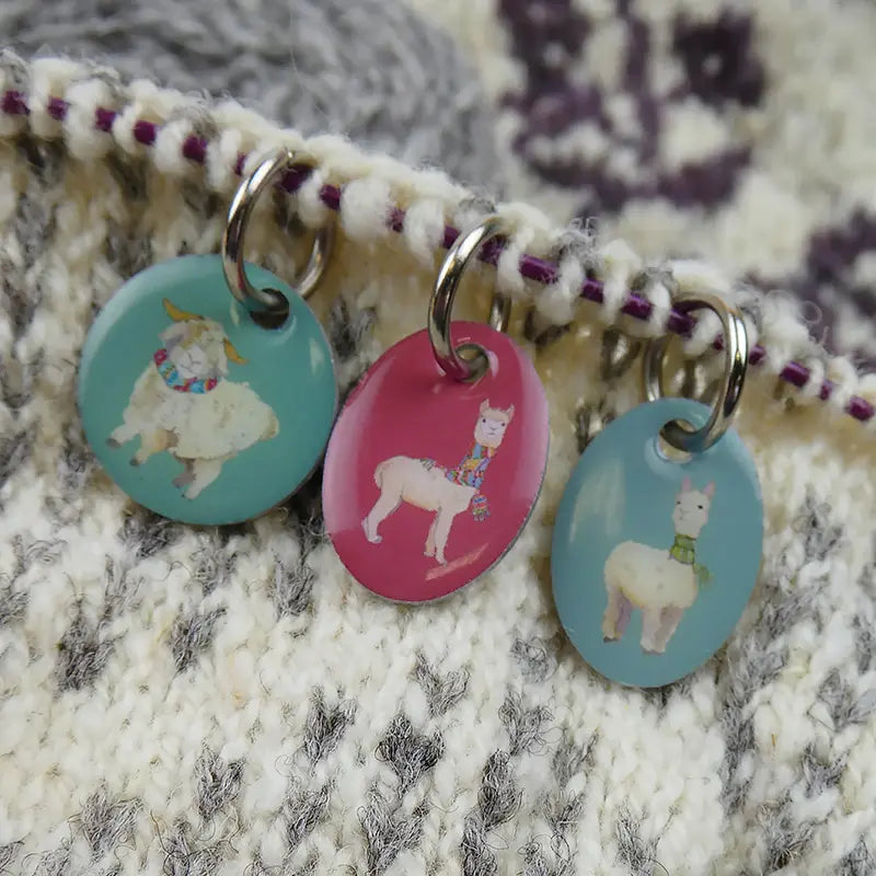 Knit Stitch Markers Alpaca and Friends