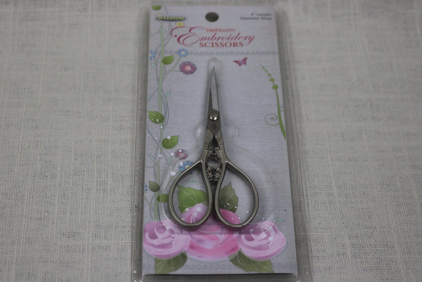 sullivans heirloom embroidery scissors pewter