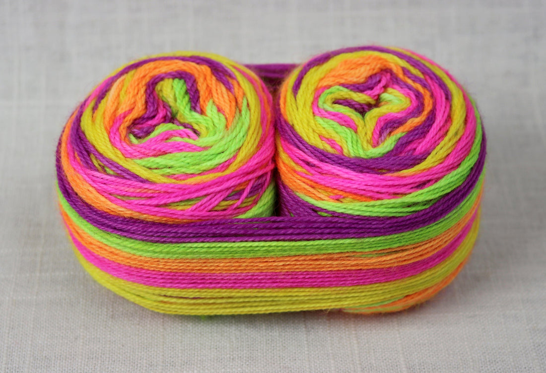 Self-Striping Sock Yarn from Fibrelya