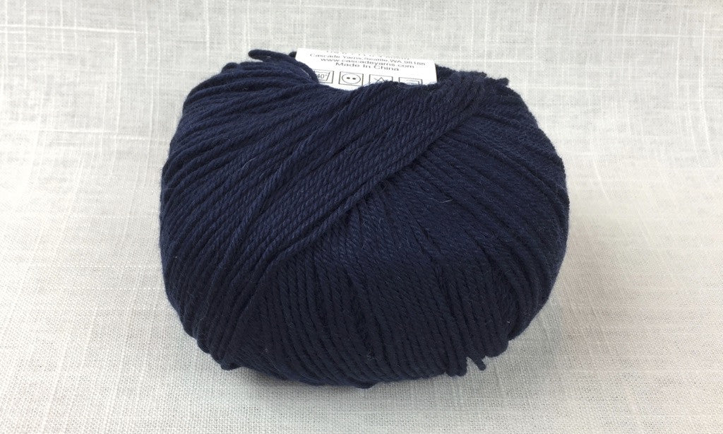 cascade 220 superwash light worsted DK 854 Navy