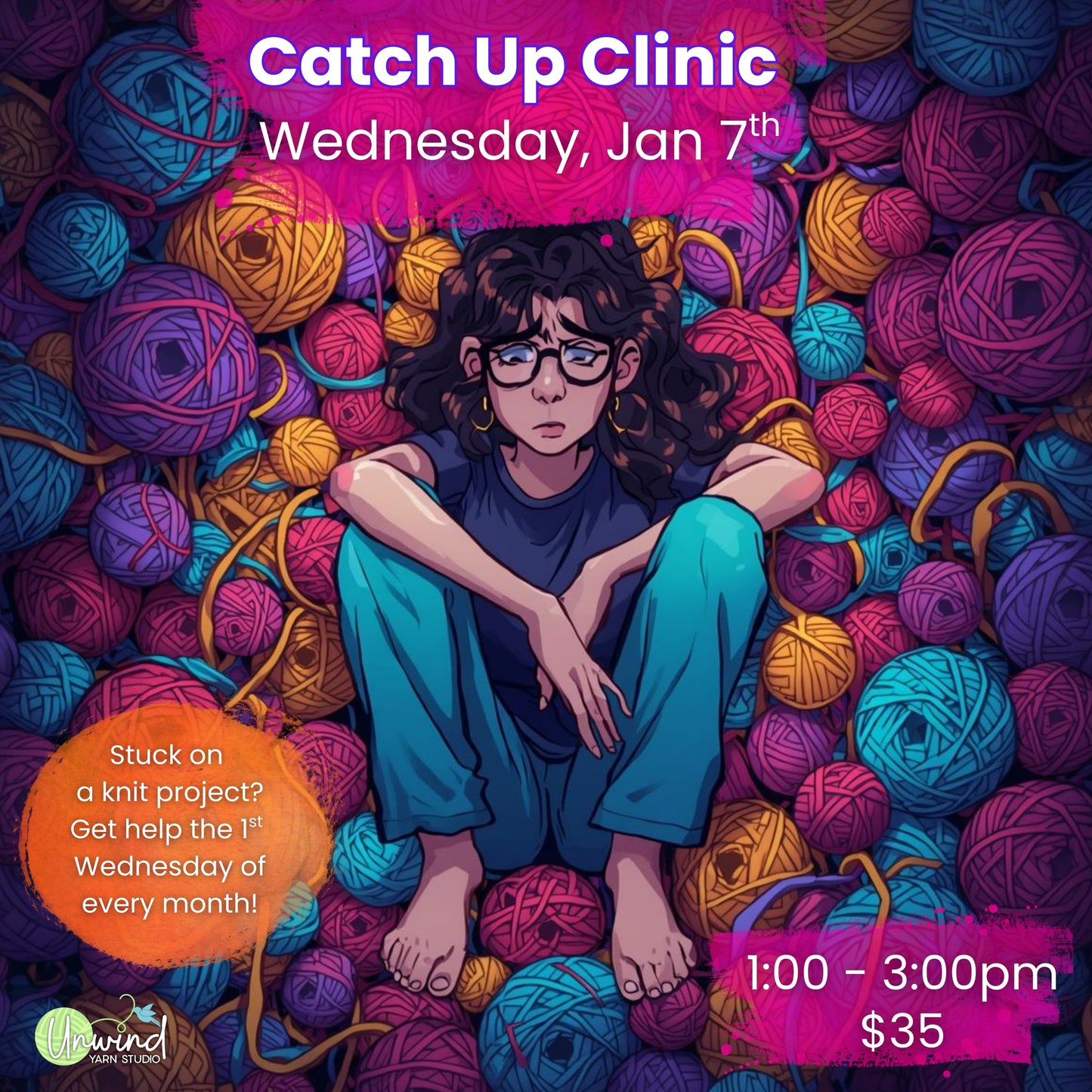 Catch Up Class: 1/7, 1-3p - Anne