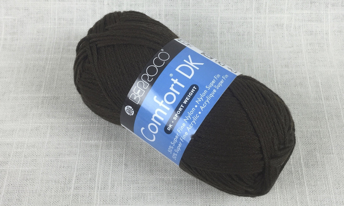 berroco comfort DK 2741 bitter sweet dark brown