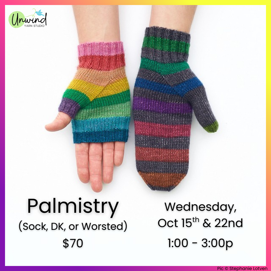 Palmistry Mitts: 10/15 & 10/22, 1-3p - Anne
