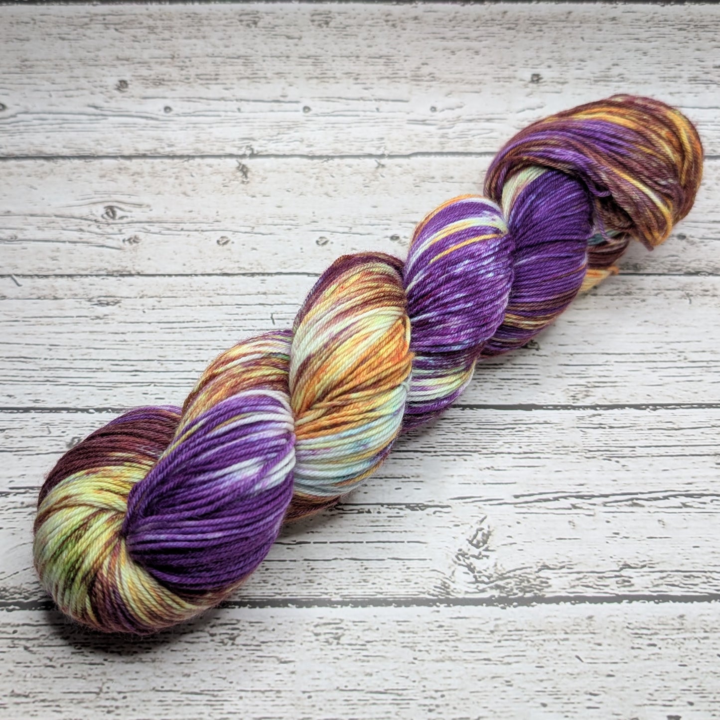 Black Cat Fibers Nomad Sock Amethyst Cathedral