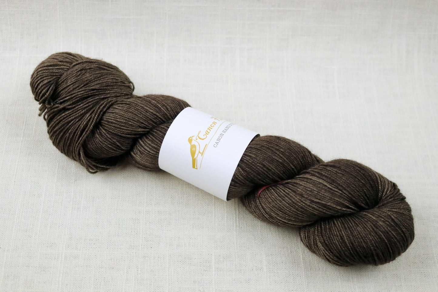 canon hand dyes bruce fingering yak merino bark