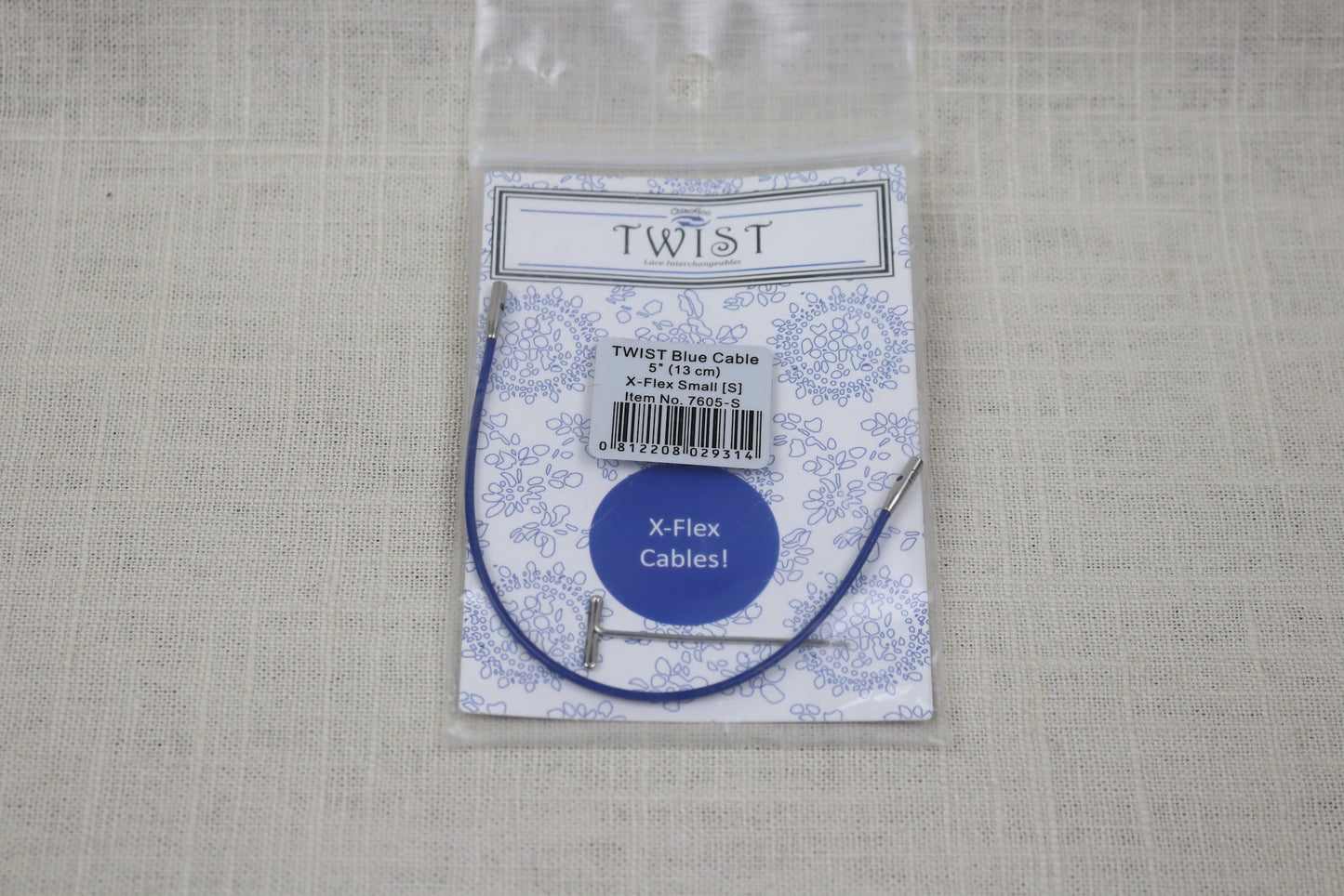 chiaogoo twist x-flex blue cable 5 inch small 7605-S