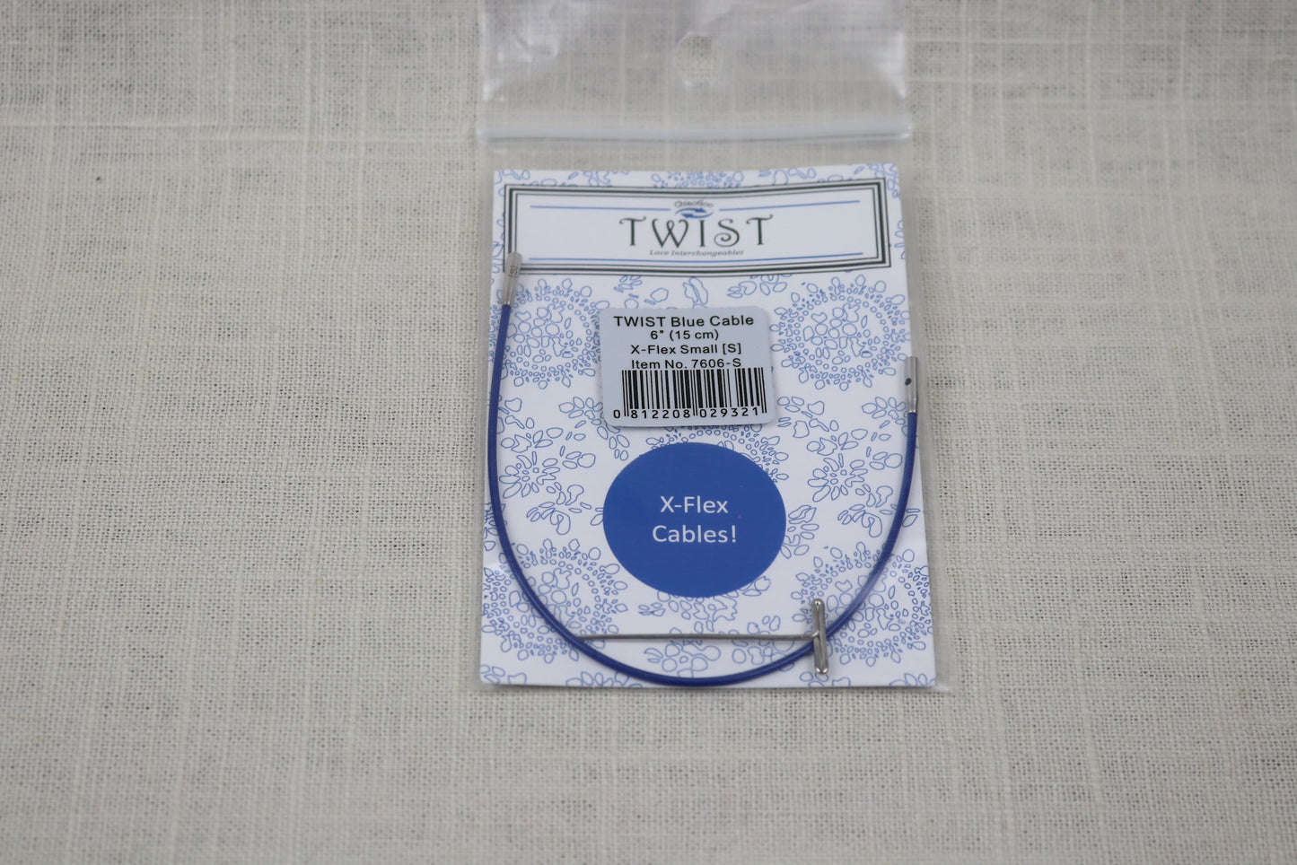 chiaogoo twist x-flex blue cable 6 inch small 7606-S