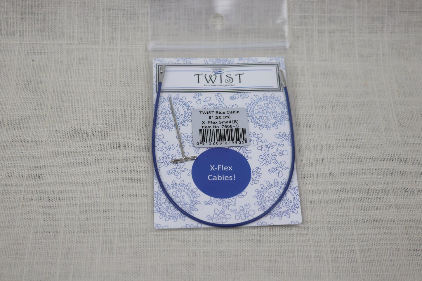 chiaogoo twist x-flex blue cable 8 inch small 7608-S