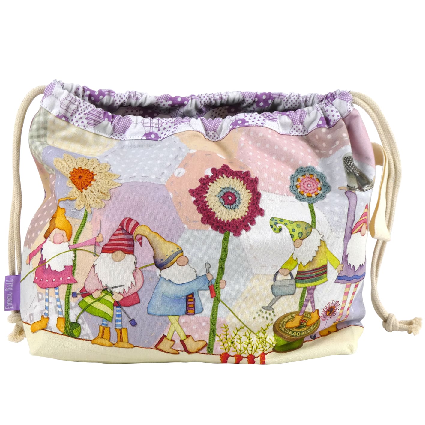Drawstring Bag Crafting Gnomes
