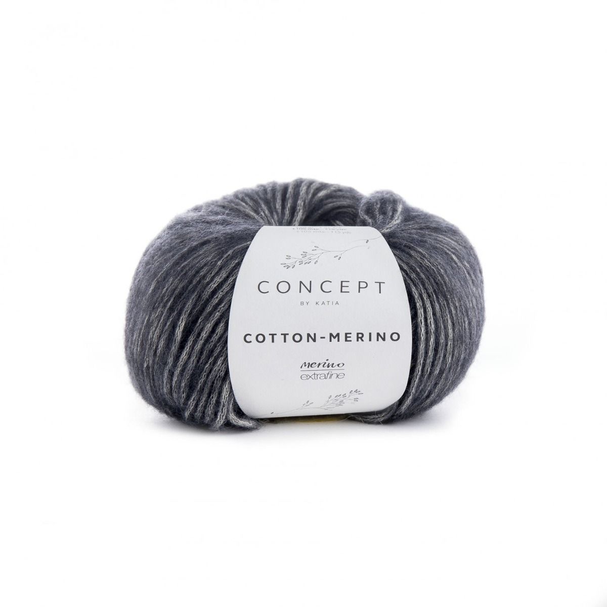 Katia Concept Cotton Merino 107 Dark Grey