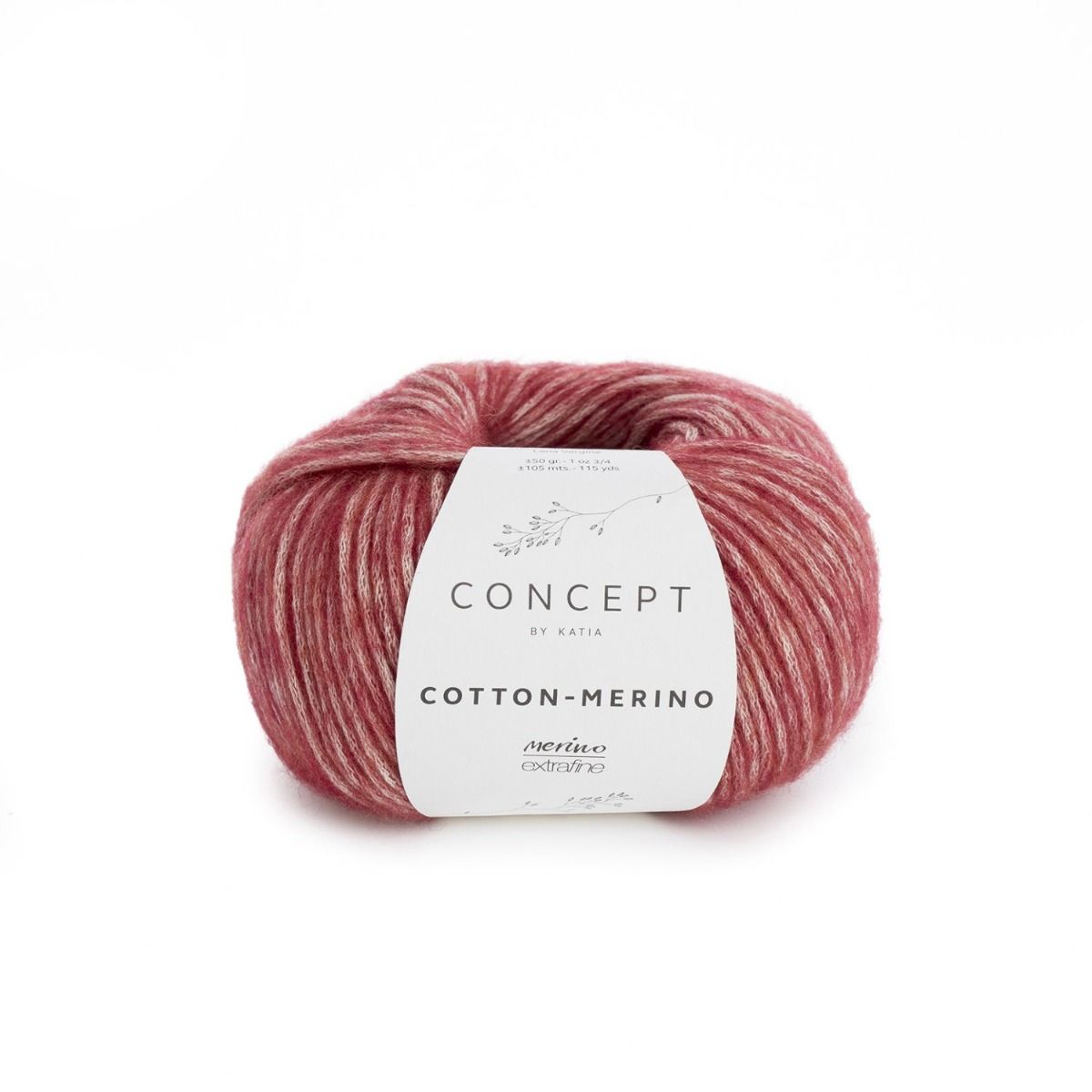 Katia Concept Cotton Merino 125 Maroon