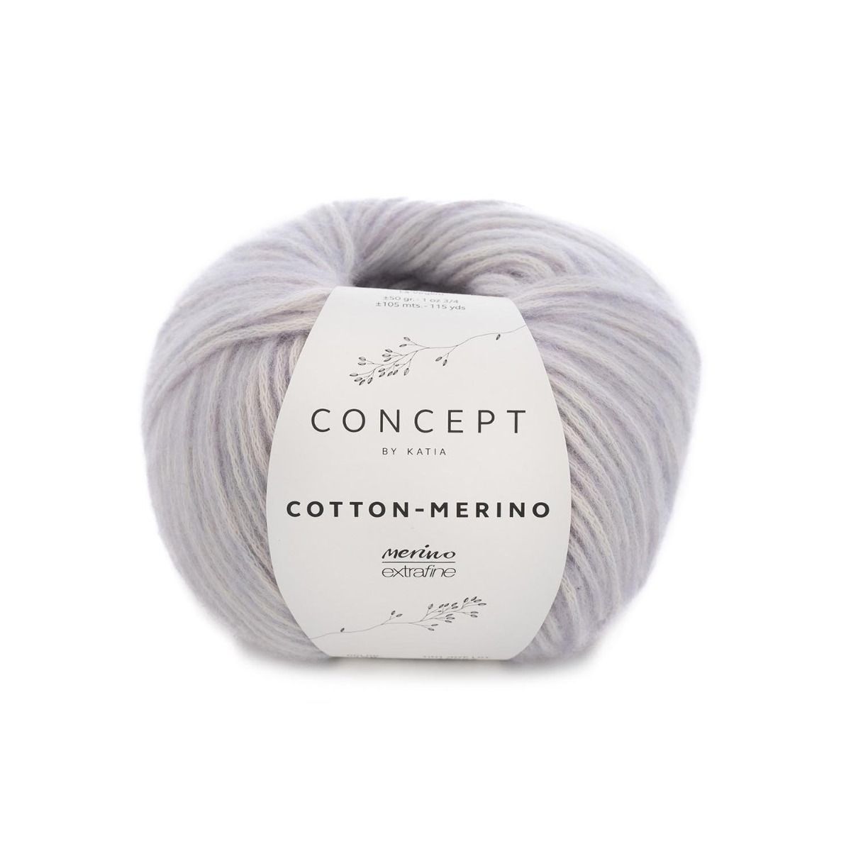 Katia Concept Cotton Merino 128 Light Mauve