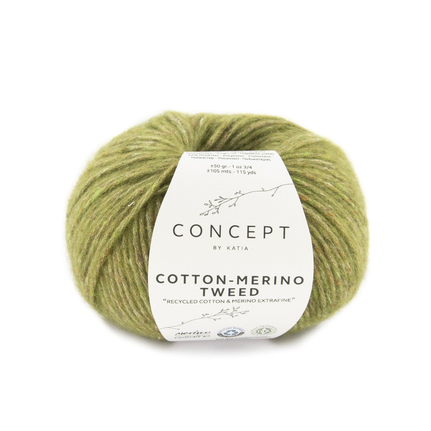 Katia Concept Cotton Merino Tweed 502 Green