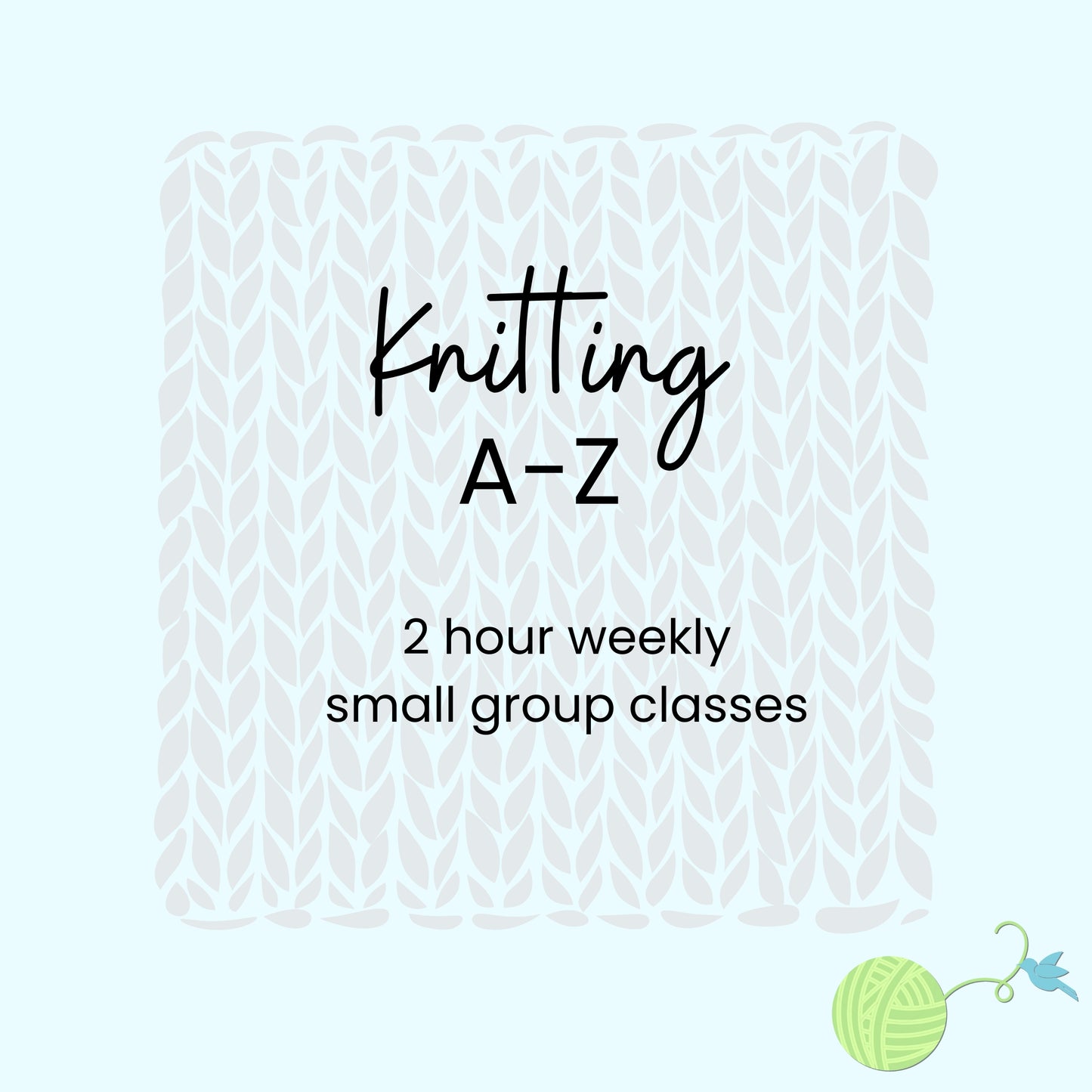 Knitting A-Z January 2025