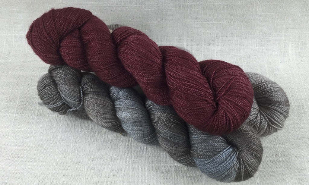 Dragonfly Fibers & Canon Hand Dyes Anais Silk Merino Lace