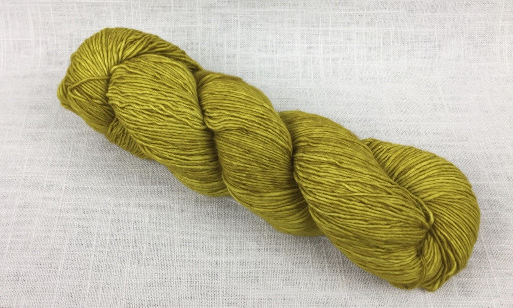 malabrigo mechita single ply fingering MTA035 frank ochre