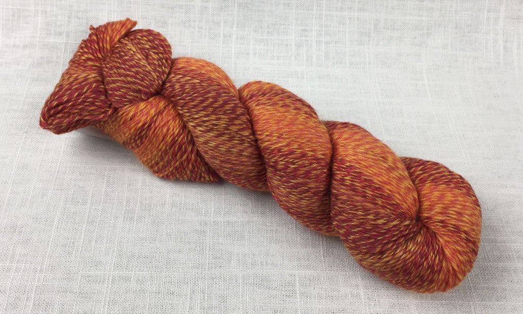 Cascade yarn heritage wave fingering 502 solar orange red